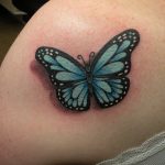 Tattoo by James Jameserson, 3D butterfly