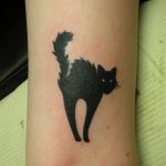 Tattoo by James Jameserson, scaredy cat
