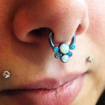 septum and marilyn piercings by Matt Bressmer