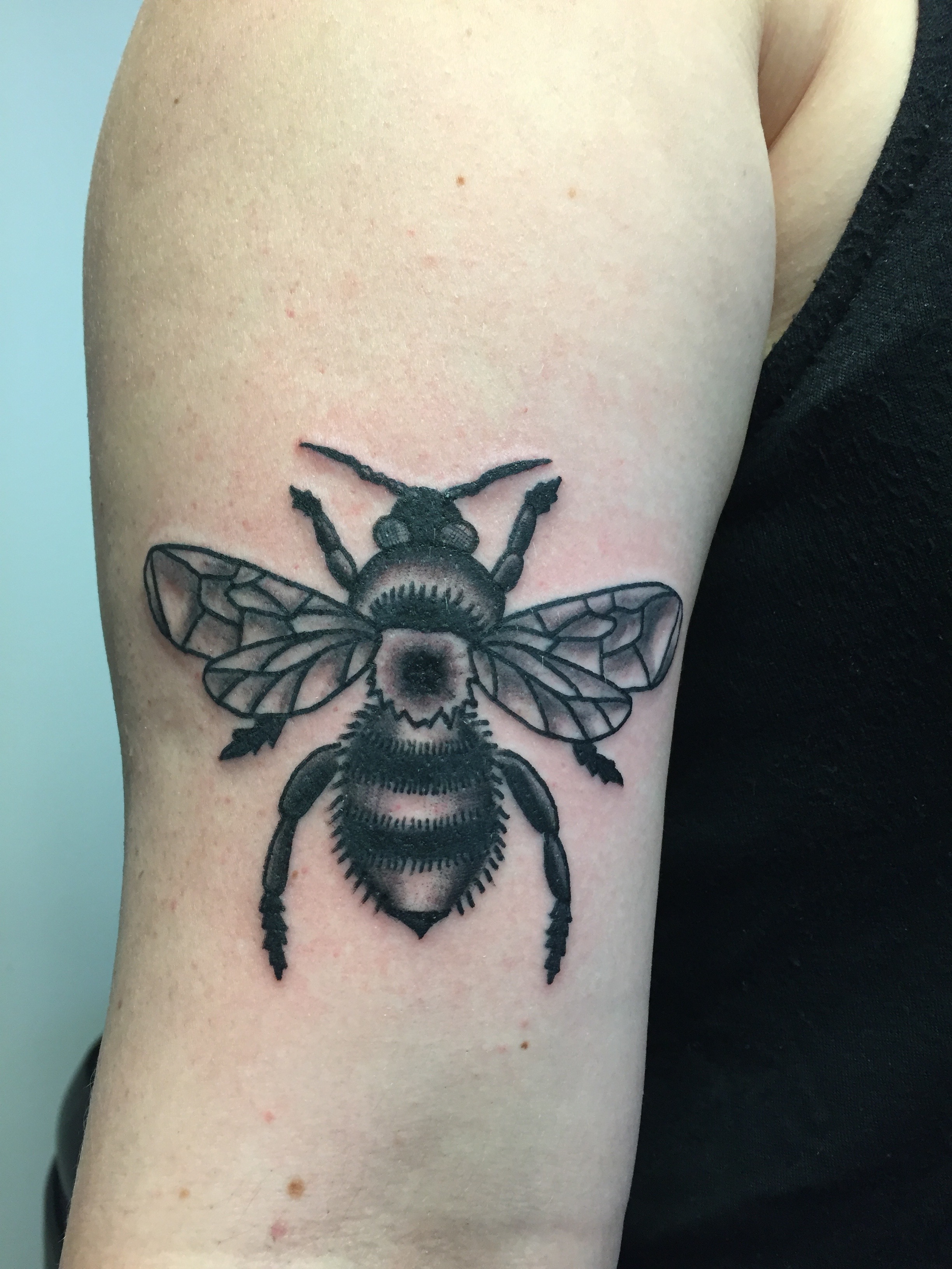 Teemu bumble bee tattoo