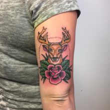 Teemu deer tattoo