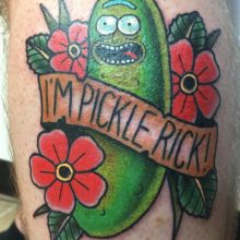 Teemu pickle rick tattoo