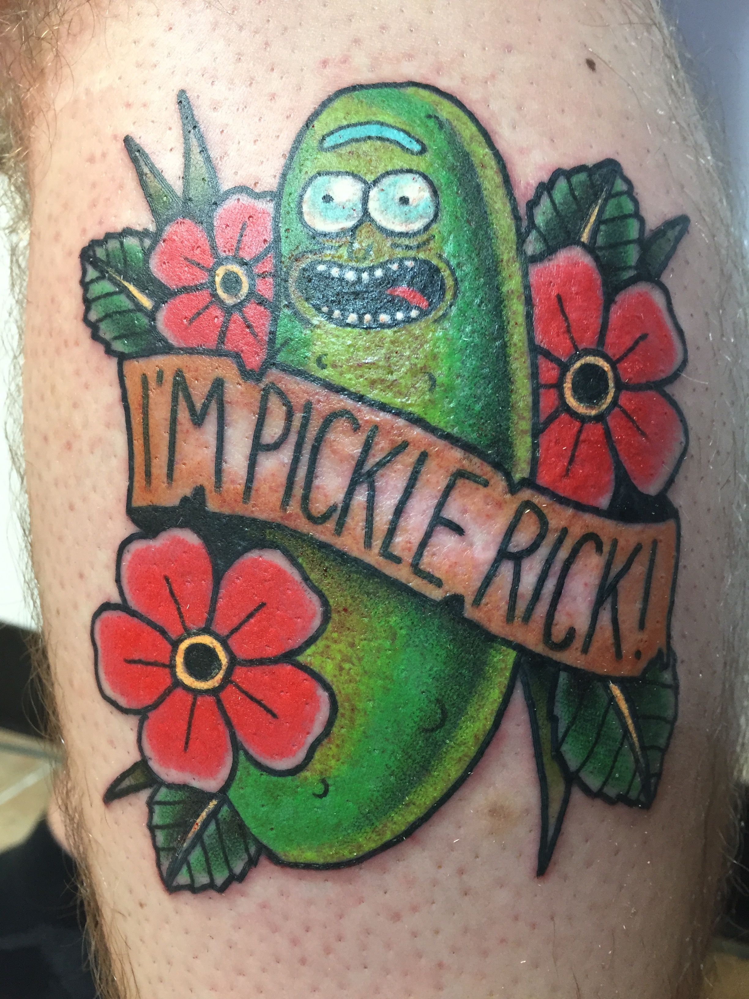 Teemu pickle rick tattoo