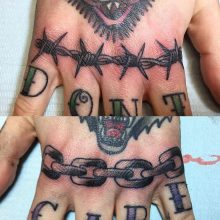 Teemu Barbed Wire Tattoo