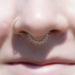 Septum and Nostril piercing by Matt